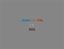 Tablet Screenshot of jesusinthecity.com